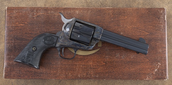 New In Box, Colt SAA Revolver, .45 caliber, SN SA01189, 4 3/4" barrel, blue finish, case hardened fr