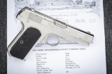 Texas shipped Colt, Model 1908, Auto Pistol, .380 caliber in original box, SN 80490, nickel finish w