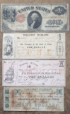 This  consists of four items to include:  (1)  Blanket Dollar, Series of 1917, SN E61200896A, very l
