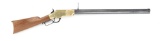 Henry, Lever Action Rifle, manufactured by Uberti, .44-40 caliber, SN 00431, brass frame with blue 2