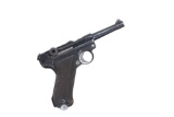 Luger, P08, manufactured by Mauser, Gothic 5/42 and K date on chamber indicate 1934, .9 MM PARA cali
