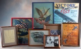 This  consists of a group of 12 framed items that will be immediately recognized as having hung in L