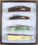 Collection of four Case Pocket Knives, three are new, one is used.  Three of these knives are 2 blad