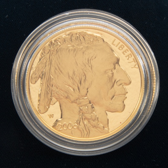 2006 American Buffalo $50 one ounce Gold Proof Coin, United States Mint, uncirculated.  Will be sold