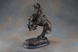 Western Bronze Sculpture, copyright Frederic Remington, titled 