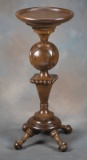 Very unusual antique oak, Pedestal, heavy made with unique style, circa 1900.  Excellent finish and