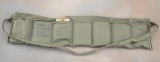 Military ch Ammo Sling which includes 280 rounds of 5.56 MM caliber cartridges.  LEO BRADSHAW COLLEC