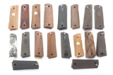LEO'S Collection of 18 pairs of Grips for Model 1911 Auto Pistols.  This group of 18 Grips will sell