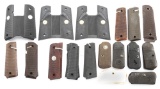 LEO'S Collection of Colt Grips to include Six pair for a Model 1908, including one pearl set.  Three