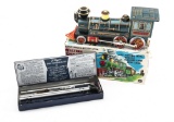 This  consists of the following two items:  (1) A vintage battery operated Western Special Locomotiv