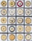 A group of 20 early scrimshaw elephant ivory Poker Chips from 1 1 ,2