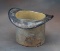 An early antique cast iron Top Hat Spittoon, circa 1900s, marked 