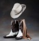 Knock out pair of full quill Ostrich Boots with wing tip style overlay and six line stitching.  Thes