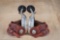 A pair of Presentation Style Spurs made by Texas Bit and Spur Maker Robert Campbell for the late CA