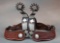 A pair of Lipscomb, Texas Bit and Spur Maker Wayne Paul, sterling mounted Spurs, #2094, double mount