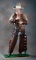 Life size Cowboy Mannequin dressed in vintage, period old west apparel to include a fine early John