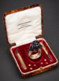ATTENTION COLLECTORS OF RARE FIREARMS:  A very fine cased French made, six shot Ring Gun titled 