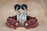 A pair of Presentation Style Spurs made by Texas Bit and Spur Maker Robert Campbell for the late CA