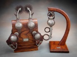 Fantastic three piece Bit and Spur Set by noted Colorado Bit and Spur Maker Bill Adamson.  This incr