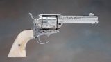 Beautiful factory engraved, Texas shipped Colt, SAA Revolver, SN 229594 matches on the frame, trigge