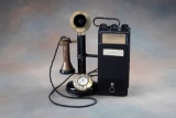 Relatively scarce, 1911, portable Coin Operated Candlestick Pay Phone, marked 