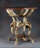 Fine early original Horn Table, marked underneath top 