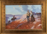 Original pastel oil on board Painting by American Artist Gerald McCann (1916-1995), signed lower rig