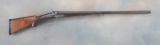 Antique German, Double Barrel Shotgun, 16 Ga. with double mule ear hammers, SN 3430, barrel is marke