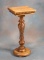 Quarter sawn, antique oak Pedestal, circa 1900s, with beautiful spiral column, 38