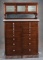 Fine condition antique Mahogany multi-drawered Dental Cabinet, circa 1920s, with marble base and 22