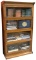Beautiful 4-stack, antique oak Lawyer Bookcase, by Gunn Co., Grand Rapids, Michigan (see diamond sha