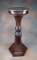 Antique highly carved mahogany Pedestal, circa 1900-1910, lower portion is hexagon shaped with carve