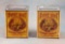Pair of vintage Sweet Mist Chewing Tobacco Boxes with tin lids, held 48 packages of chewing tobacco,