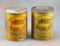 Pair of vintage , round Tobacco Tins, 