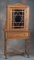 Cute single door, oak Kitchen Cabinet with drawered base, circa 1920s, nice finish, measures 66 1/2