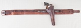 High condition Tooled Holster and matching marked 