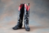 Unique pair of ladies, used tall top Boots, 15