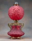 Rarely seen, true Gone With The Wind Lamp made by the Royal Lamp Company, marked on wick spreader an