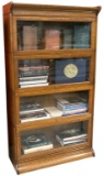 Beautiful 4-stack, antique oak Lawyer Bookcase, by Gunn Co., Grand Rapids, Michigan (see diamond sha