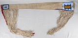 Phenomenal, sinew sewn beaded and heavily fringed Rifle Case, Doe Skin, shows use but is in near per