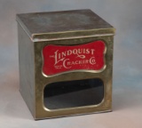 Antique Cracker Box, made with metal and brass see through front, 