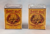 Pair of vintage Sweet Mist Chewing Tobacco Boxes with tin lids, held 48 packages of chewing tobacco,