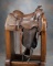 Very desirable, nicely tooled King Ranch Saddle, marked 4 times 