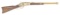 101 Ranch, gold plated Winchester, Model 1873, SRC, SN 461401B, .44-40 caliber with a 20