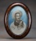 Professionally framed, antique bubble glass, hand tinted Portrait of Bill Pickett, Worlds Colored Ch