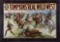 Vintage, framed color Wild West Lithograph Poster advertising 