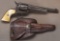 Early Colt, SAA Revolver, SN 186854 with one piece Ivory grips and a silver five point Star inlaid i