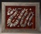 Nice collection of authentic framed Arrowheads, totaling 102 points.  These points are laid out in t