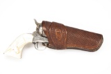 Fine quality leather, basket weave Holster for a Colt SAA Revolver, 4 3/4