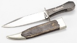 Clip Point Side Knife, believed to be a later made model, ricasso marked 